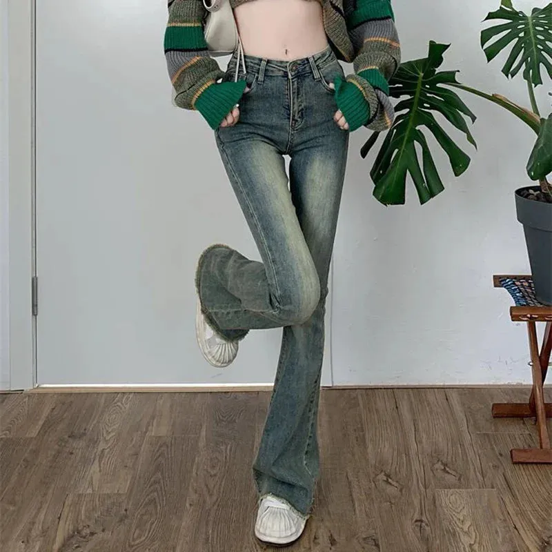 2024 High Waist Street Denim Trousers