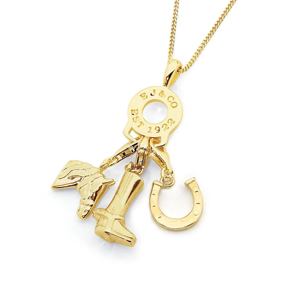 9ct Yellow Gold EJ & Co Charm Pendant