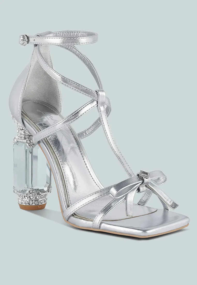 Affluence Jeweled High Heel Sandals