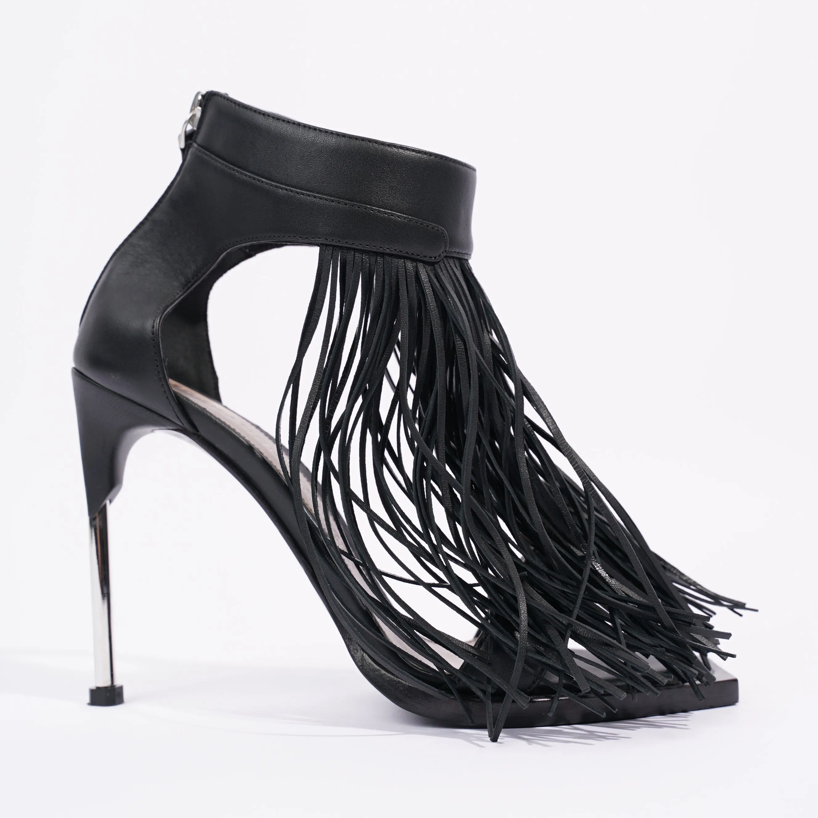 Alexander McQueen Tassle Heel Black EU 37 / UK 4