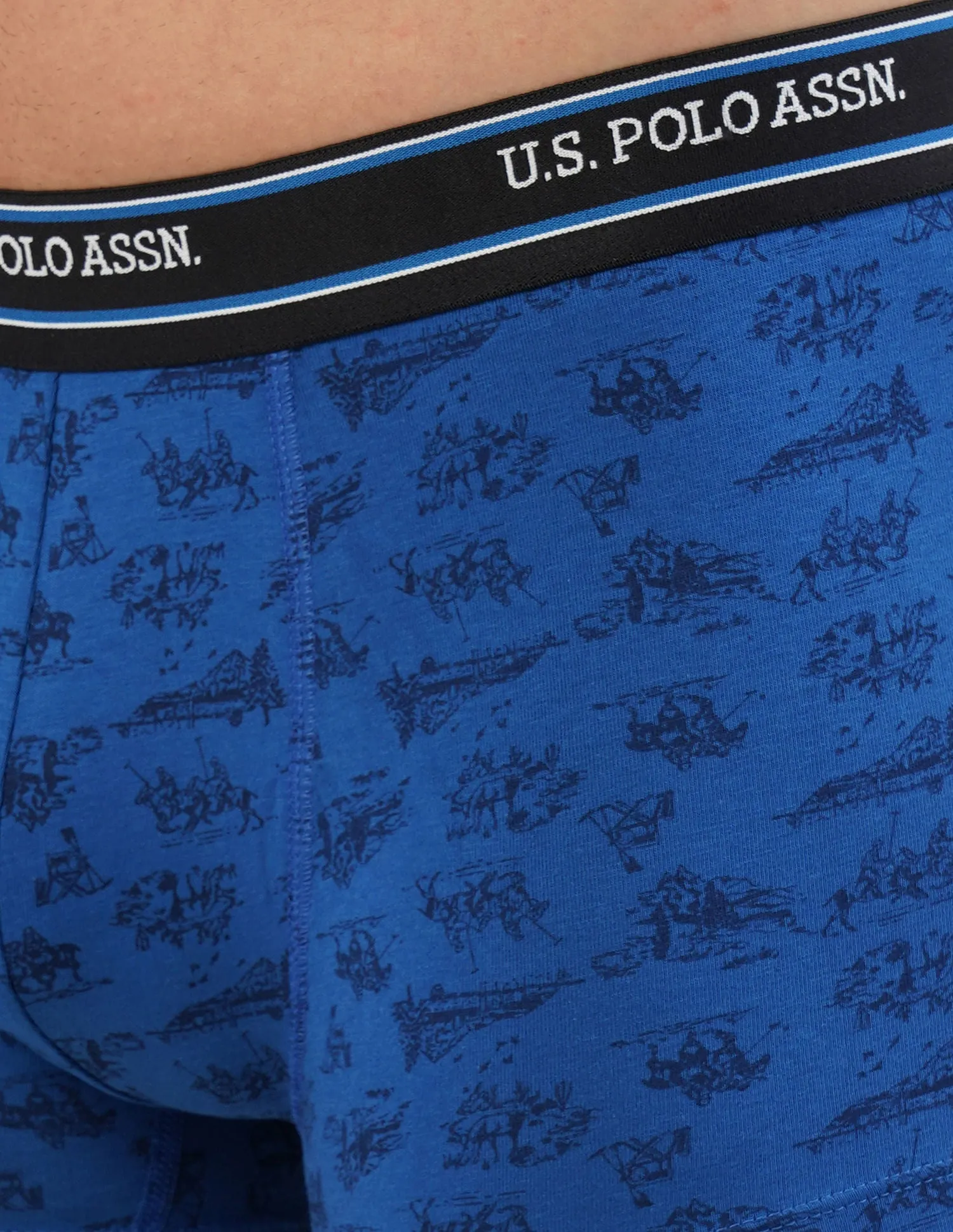 All Over Print Cotton Spandex I616 Trunks - Pack Of 2