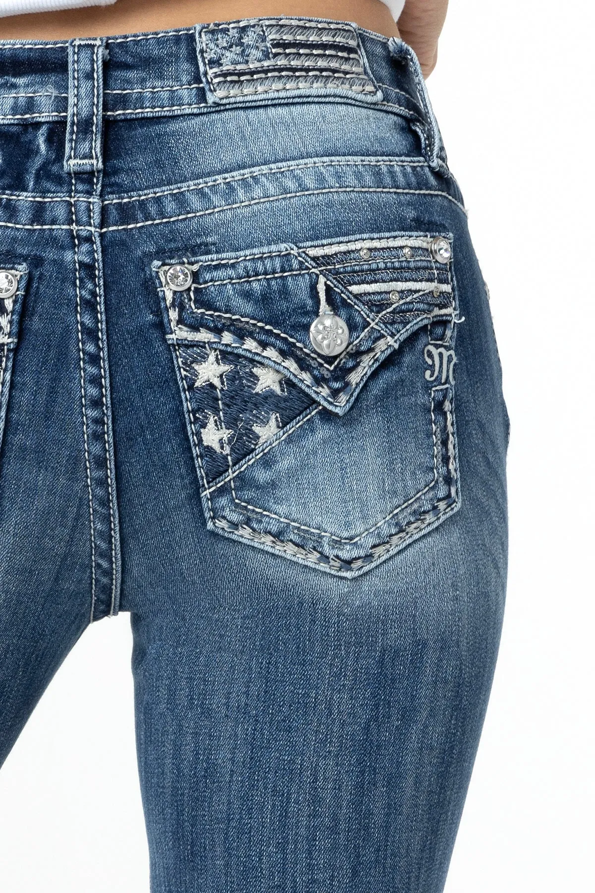 Americana Cuffed Straight Jeans