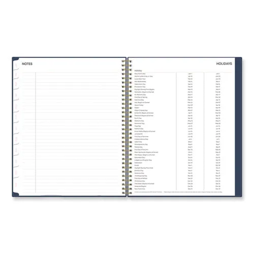 Ashlyn Weekly/monthly Planner, Floral Artwork, 11 X 8.5, Navy/multicolor Cover, 12-month (jan To Dec): 2024