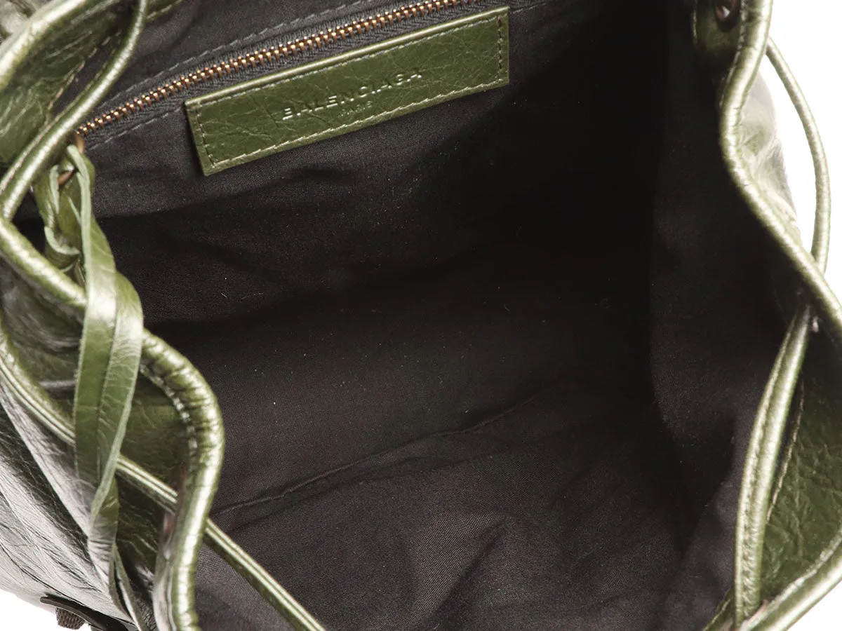 Balenciaga XS Green Agneau Traveler Backpack