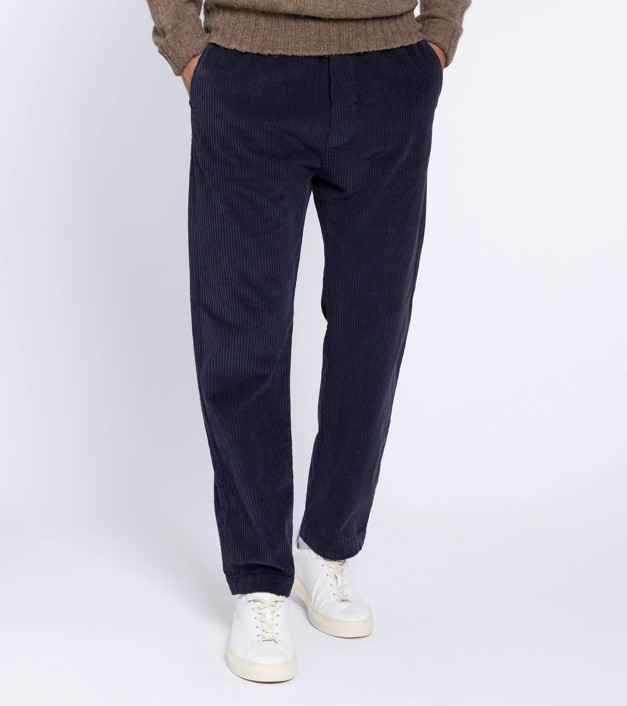 Barena Tosador Demi Cotton Cord Easy Trousers: Navy