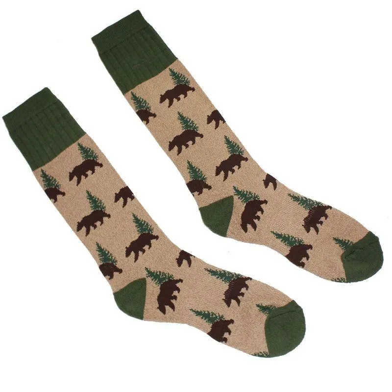 Bear Hiking Socks Men's Crew Sock