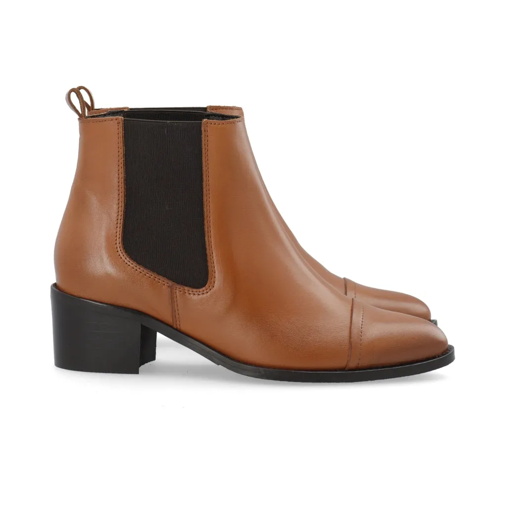 Biacarol Cognac Dress Chelsea Boots