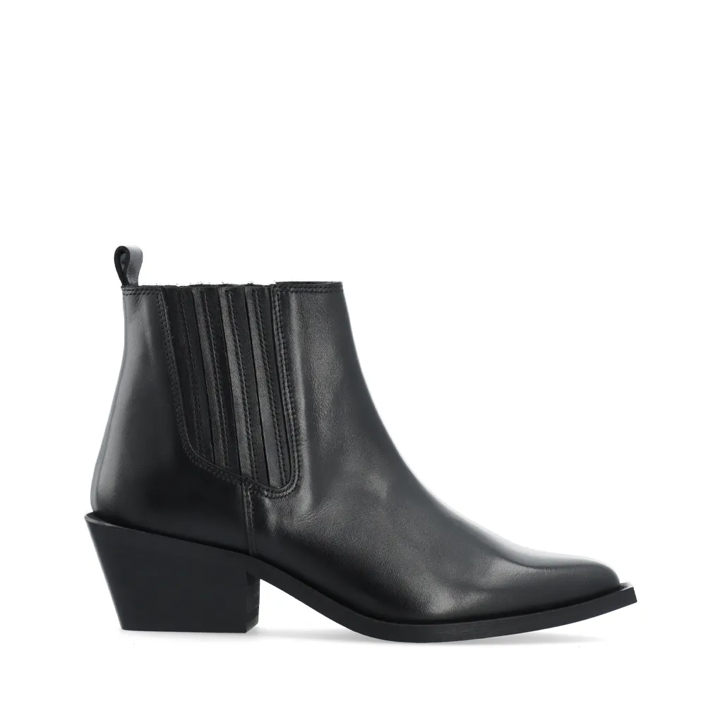 Biamona Black Low Western Boots