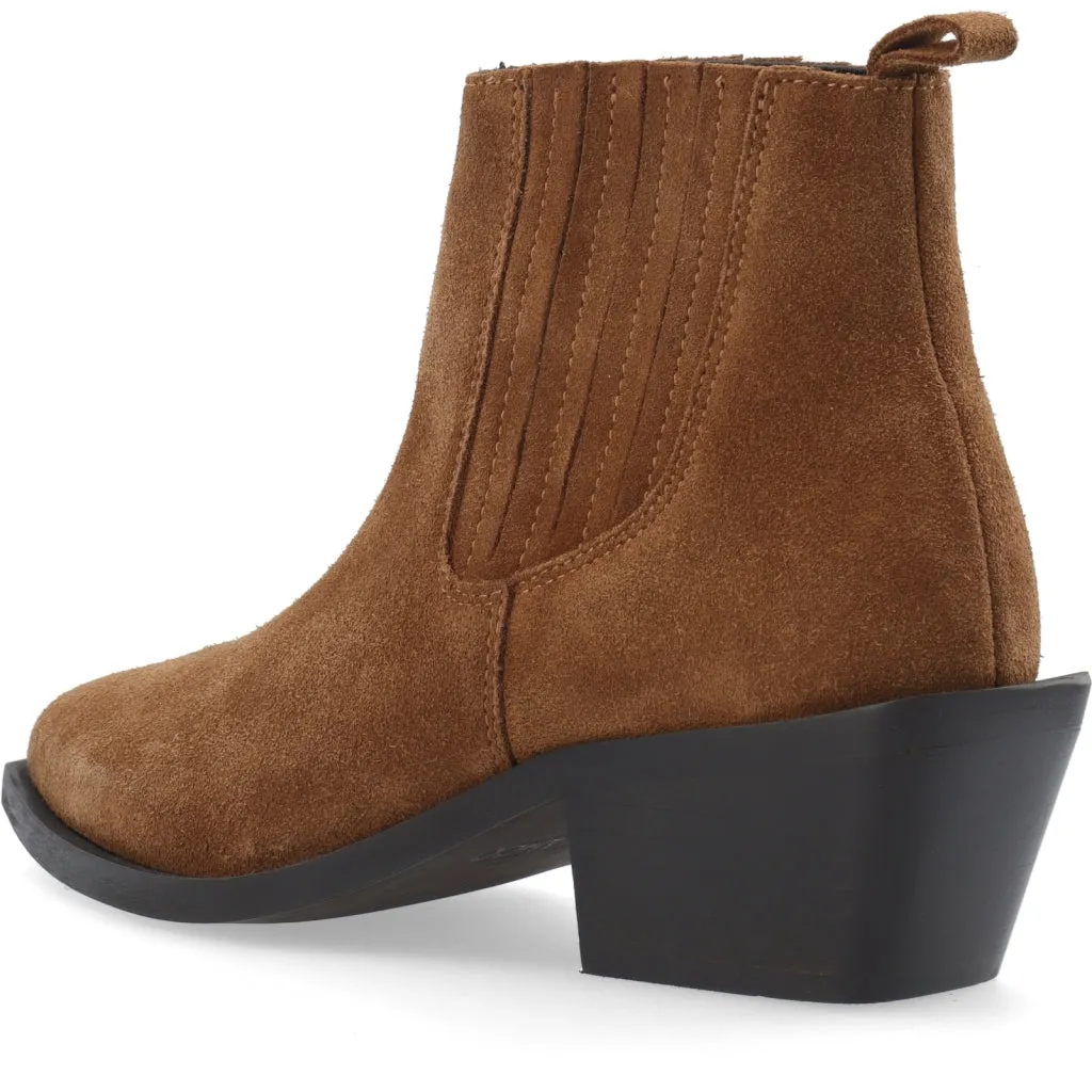 Biamona Camel Low Western Boots