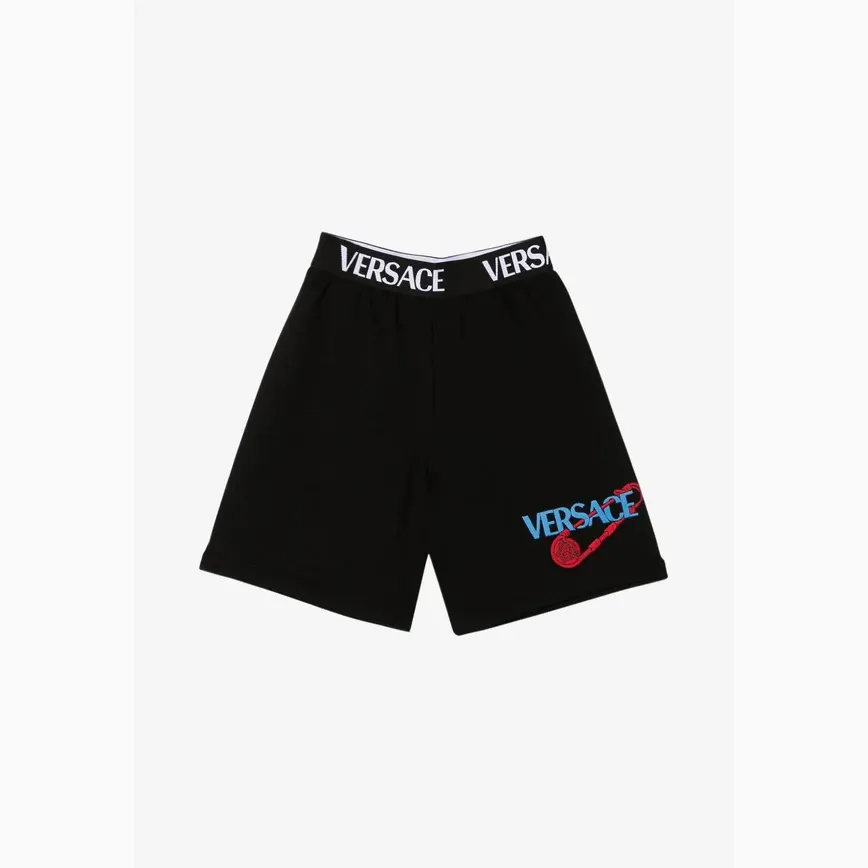 Black Logo Shorts