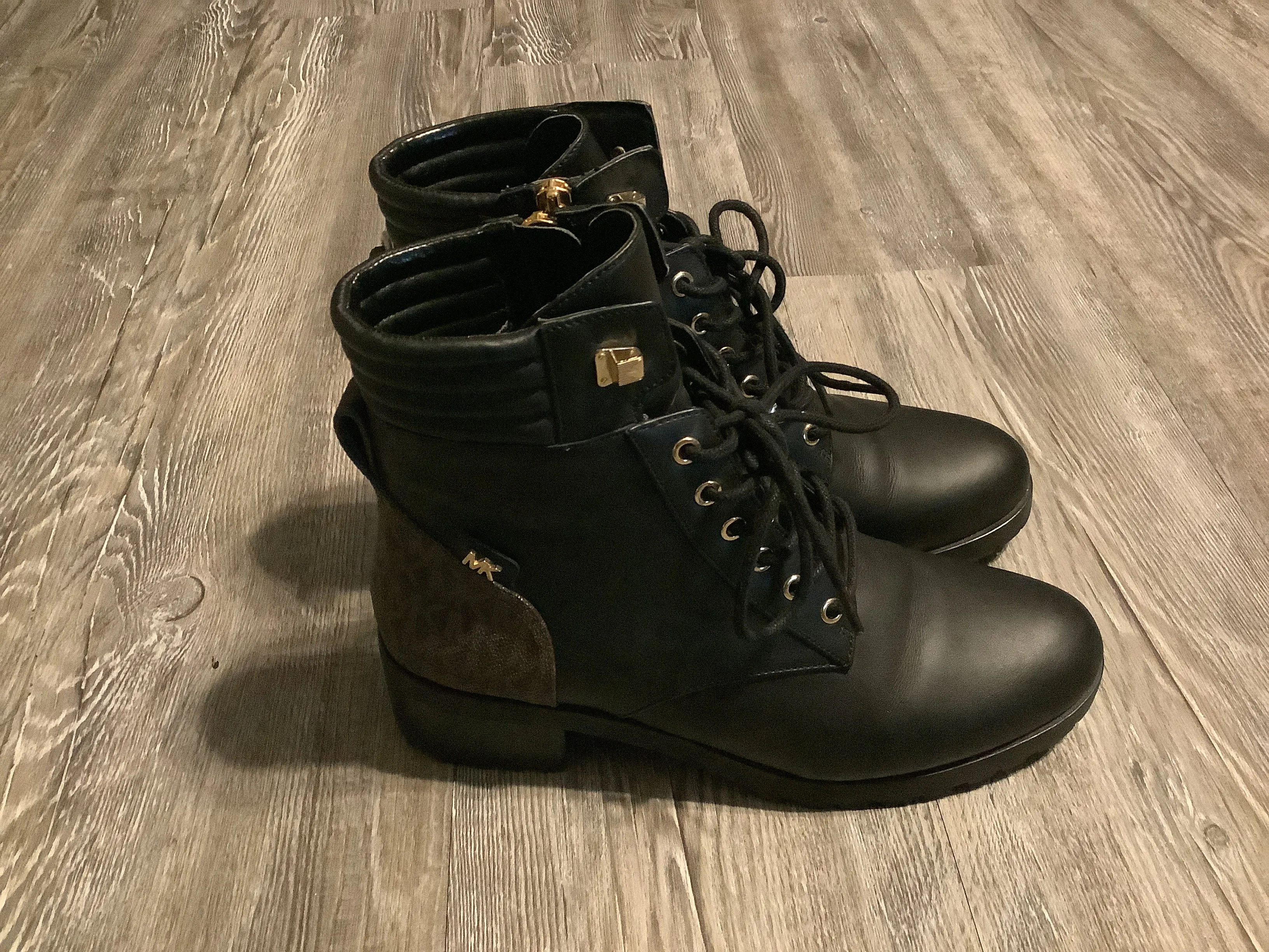 Boots Combat By Michael Kors In Black, Size: 9