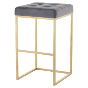 Chi Bar Stool - Tarnished Silver