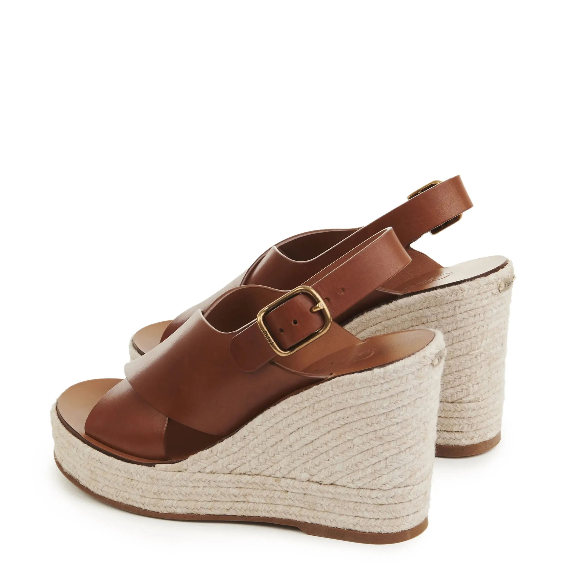 Chloe Pary Espadrille Wedge, Ginger Brown