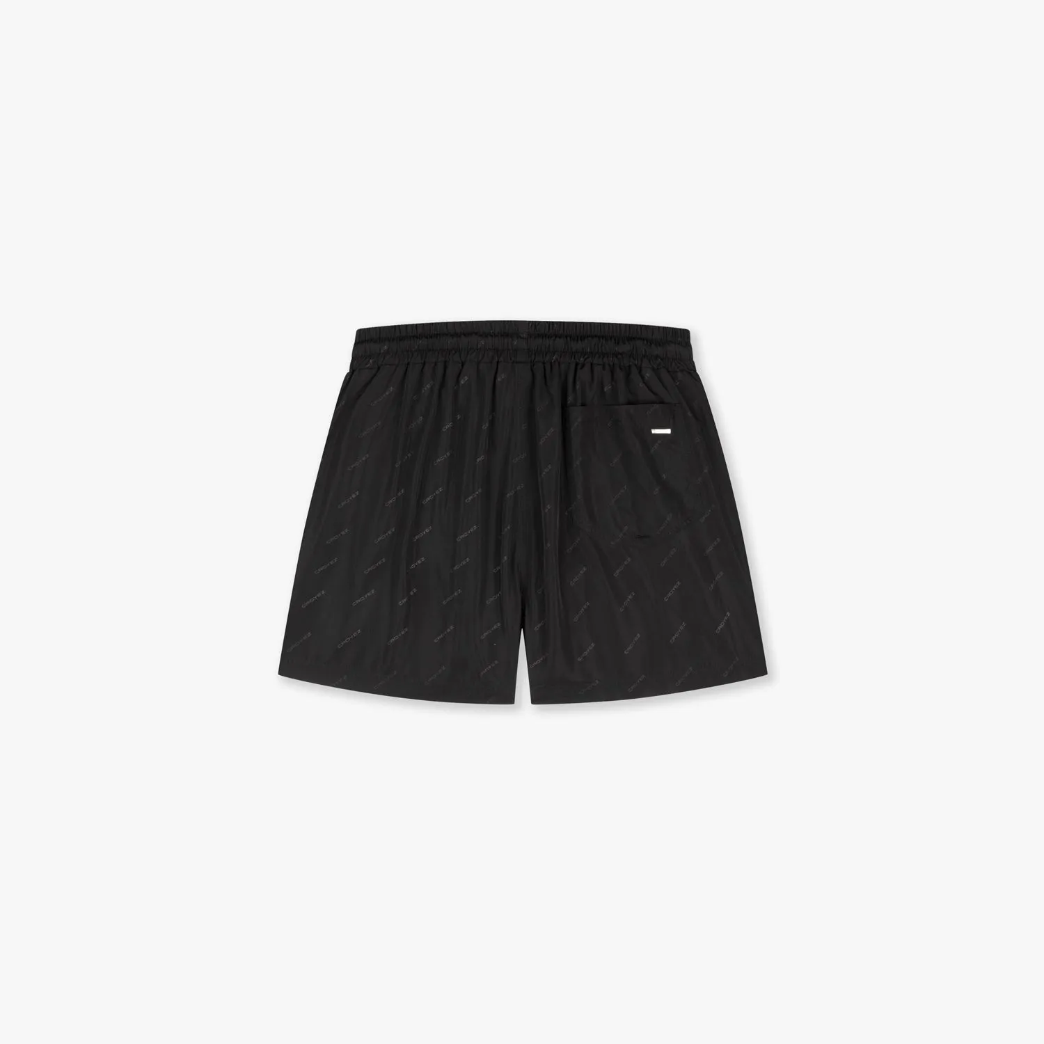 CROYEZ ALLOVER SWIM SHORTS - BLACK