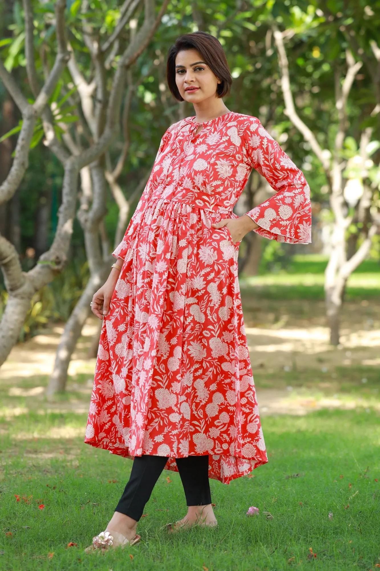 Dancing Ruby Maternity & Nursing Kurta Dress