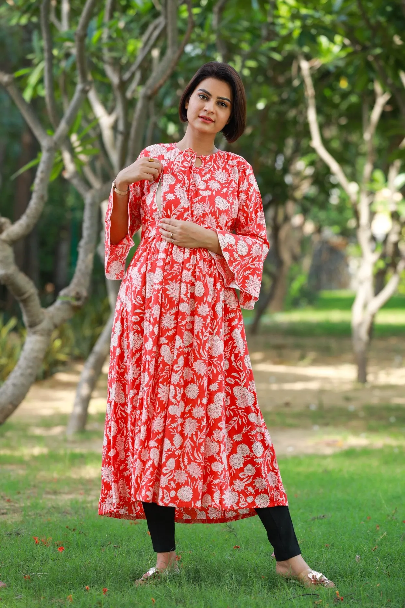 Dancing Ruby Maternity & Nursing Kurta Dress