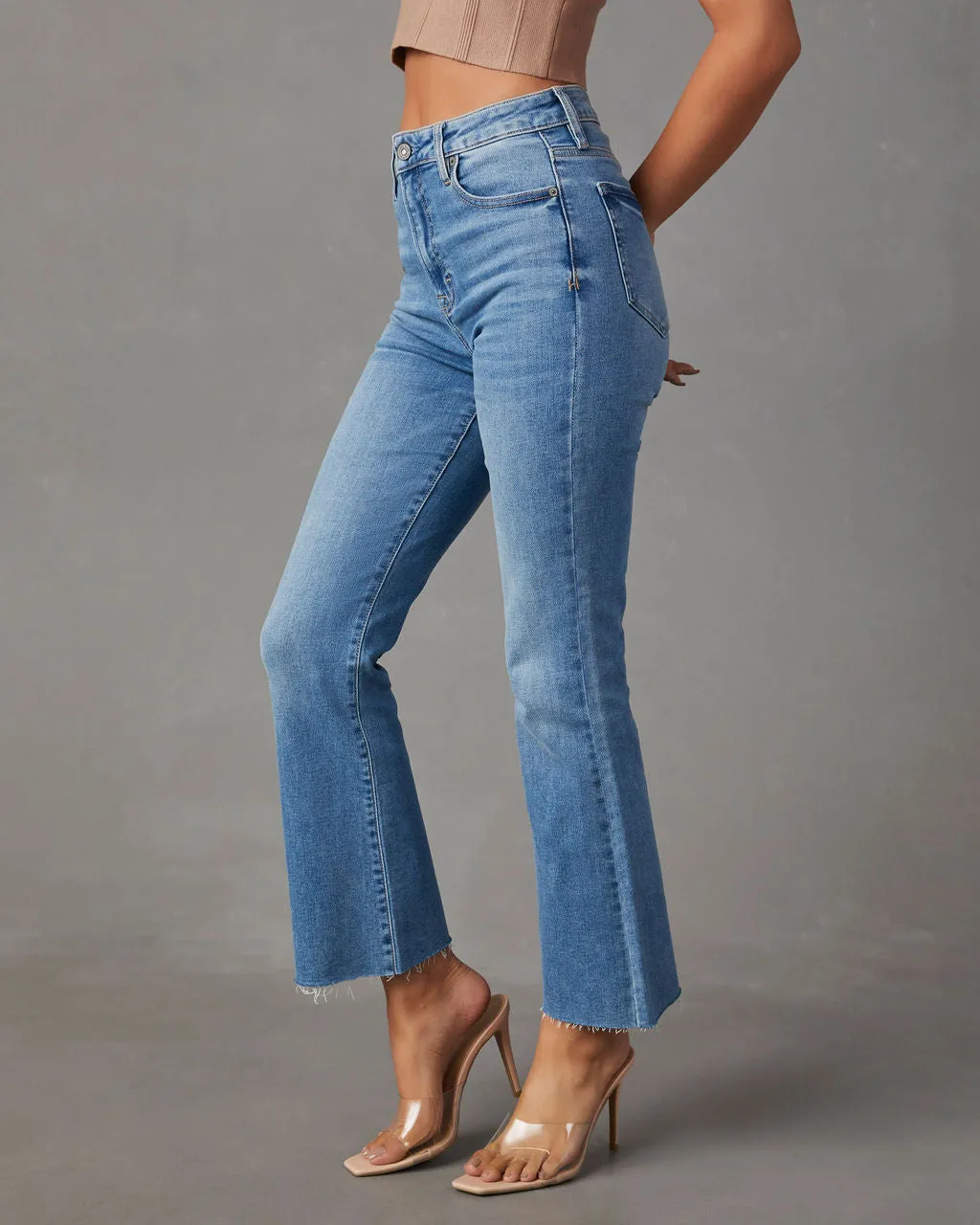 Derita High Rise Straight Leg Jeans