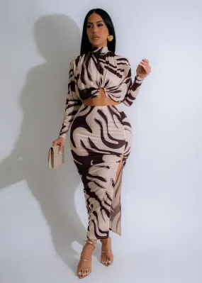 Desert Whirl Skirt Set Nude