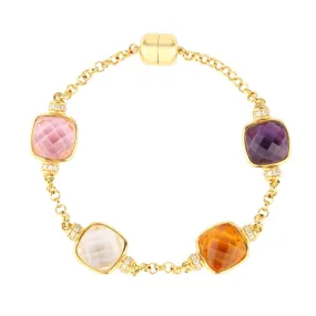 Diana Bracelet - Multicolored Crystals