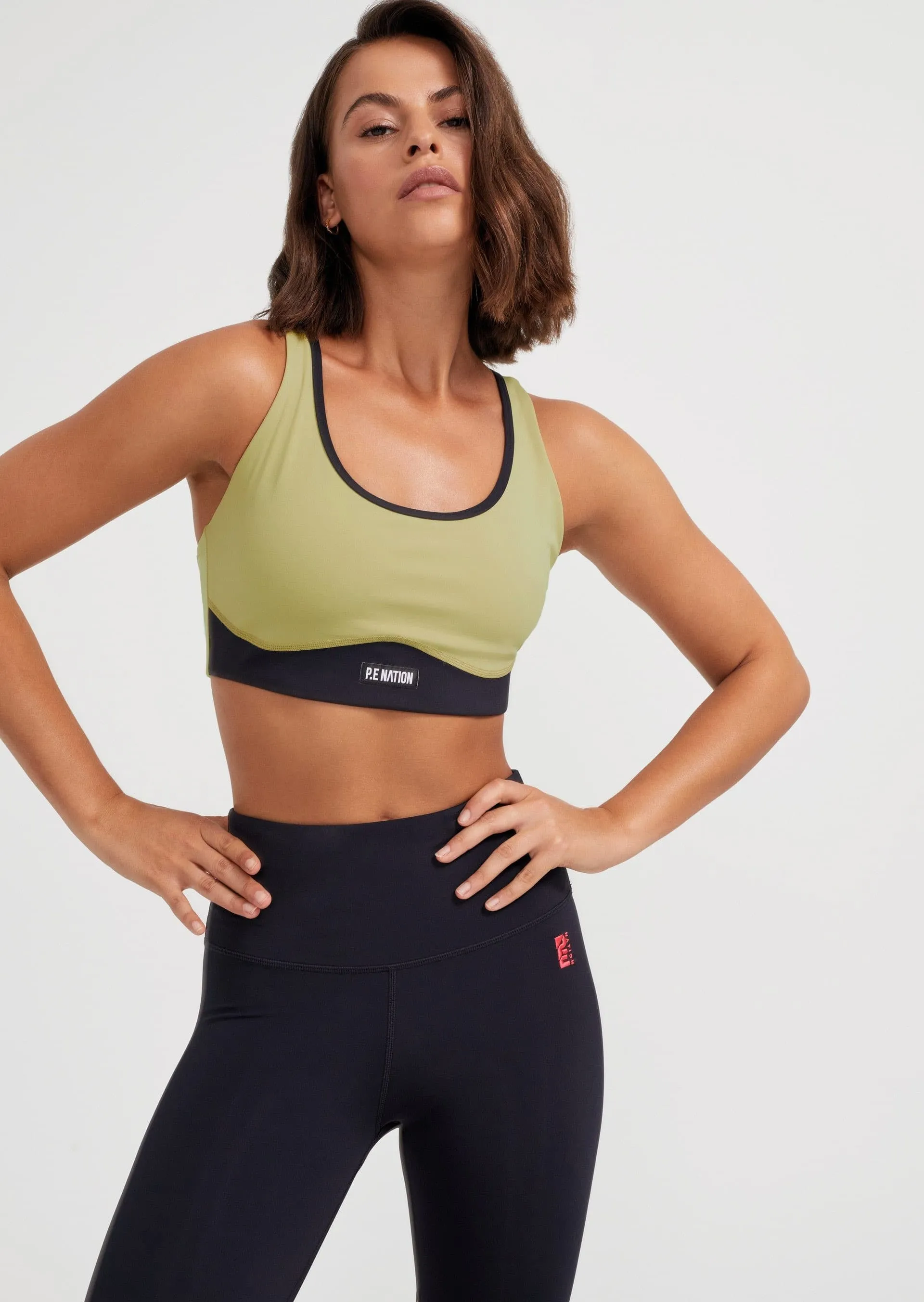 DOUBLE TEAM SPORTS BRA - OLIVE