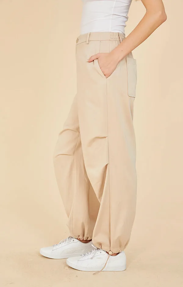 Draw String Hem Utility Pant