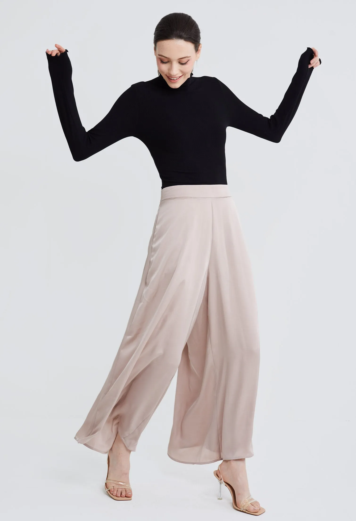 Flowy Palazzo Wide-Leg Pants