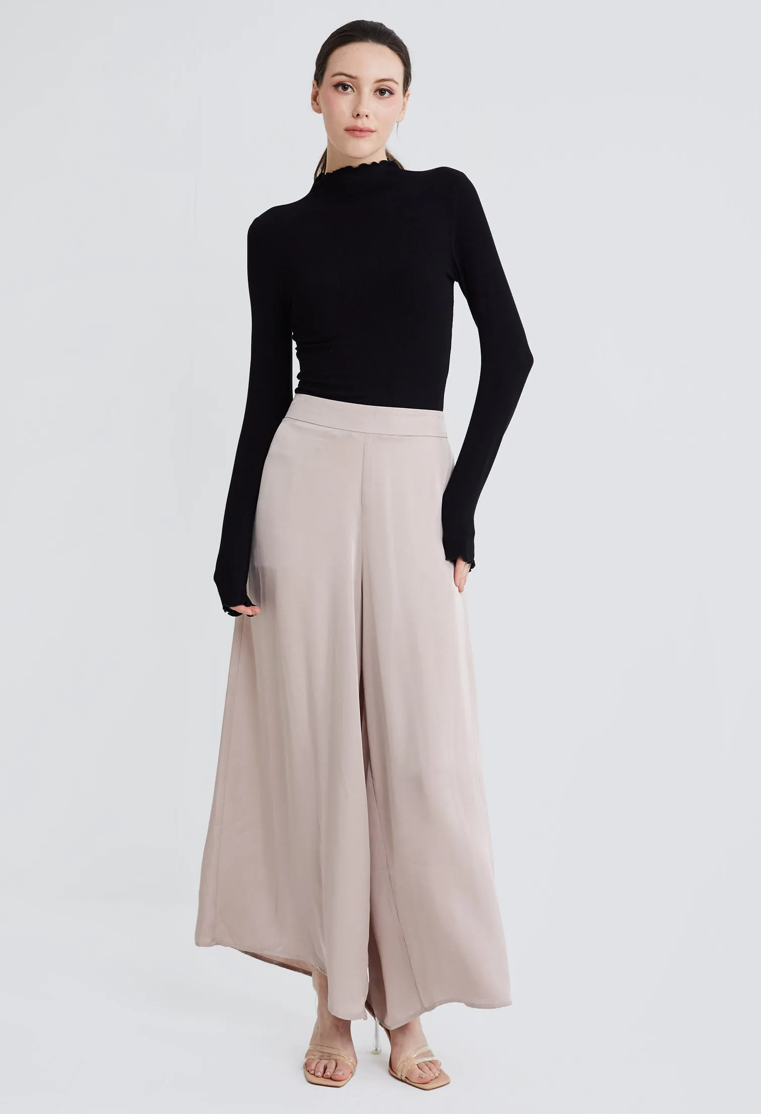 Flowy Palazzo Wide-Leg Pants