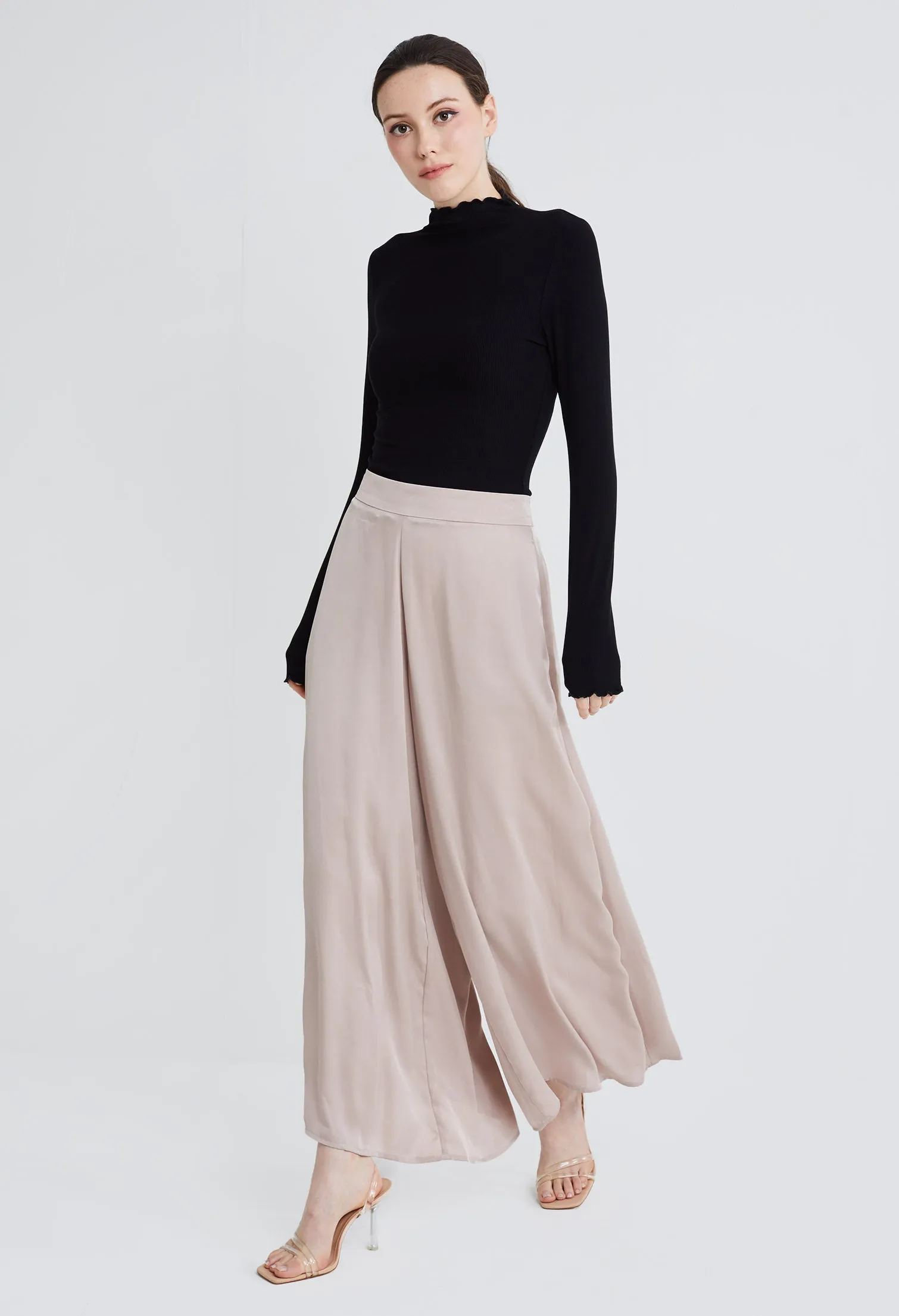 Flowy Palazzo Wide-Leg Pants