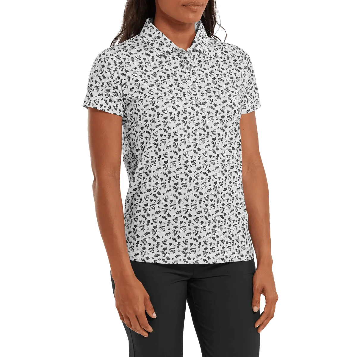 FootJoy Women's Floral Print Lisle Polo