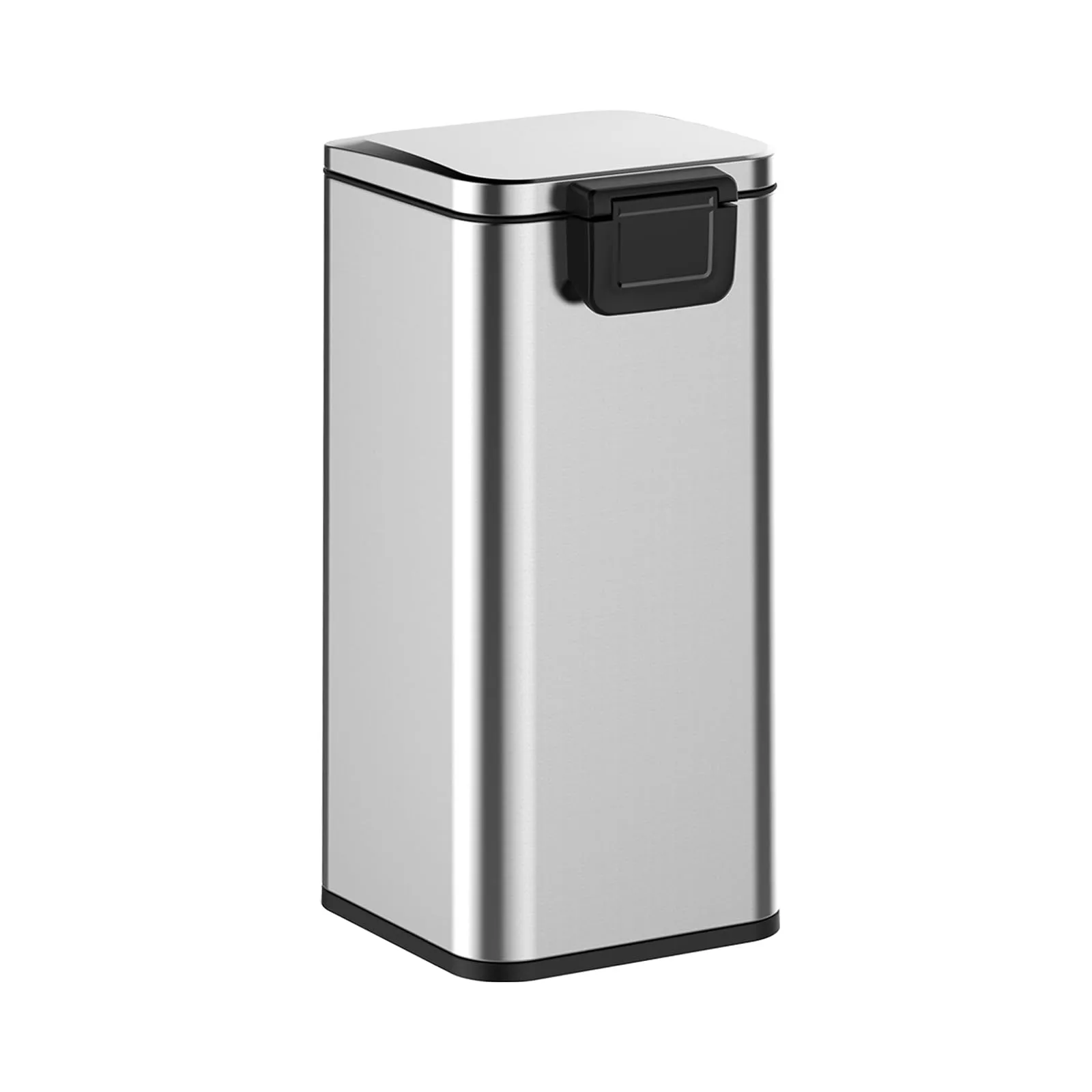 GARVEE 8 Gallon Step Trash Can, Square Fingerprint-Proof Garage Can with Soft-Close Lid for Kitchen, with Removable Inner Bucket, 30-Liter