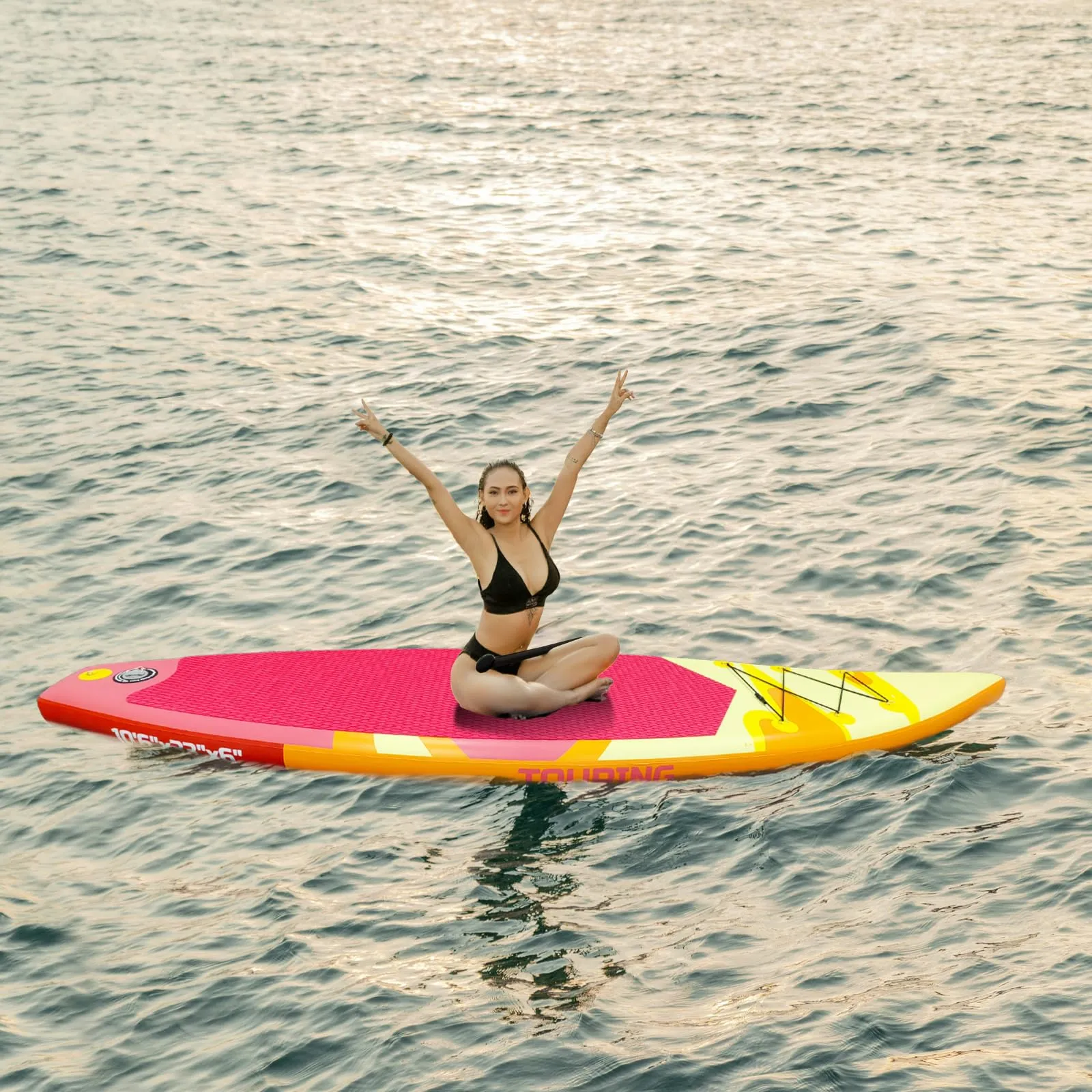 GARVEE Inflatable Stand Up Paddle Board,Premium SUP Paddle Board with Non-Slip Deck Design,Multifunctional Paddle Boards,Accessories,for Adults and Youth to Surfing