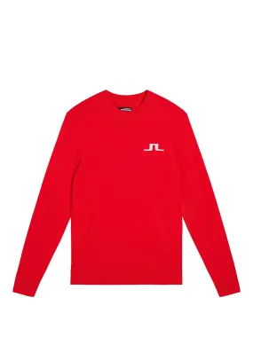 Gus Knitted Sweater / Fiery Red