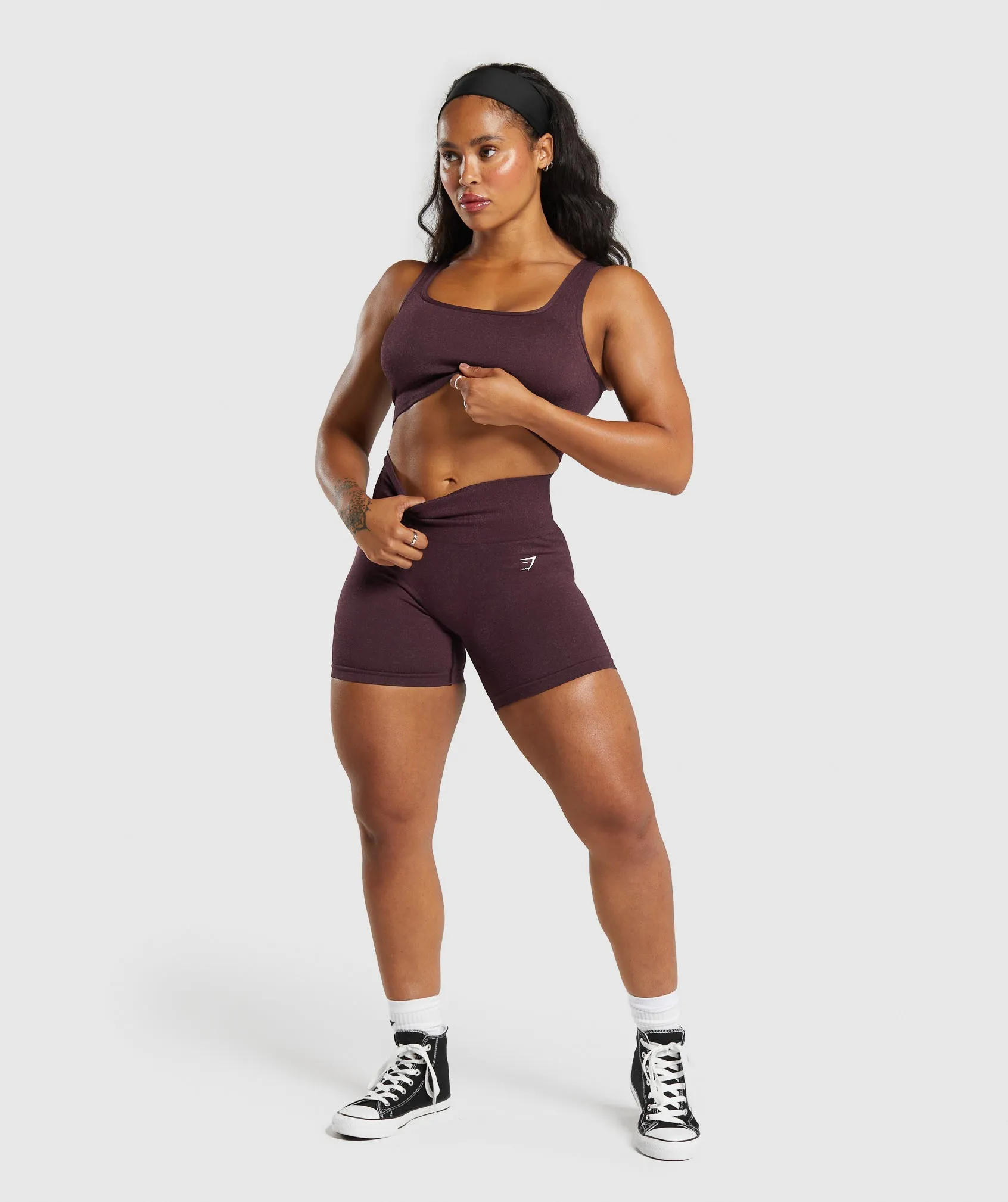 Gymshark Adapt Fleck Sports Bra - Depth Purple/ Steel Purple