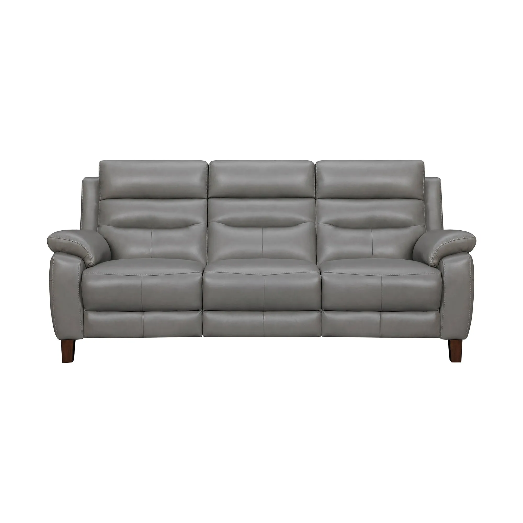 Hayward 82 Dark Gray Genuine Leather Power Reclining Sofa