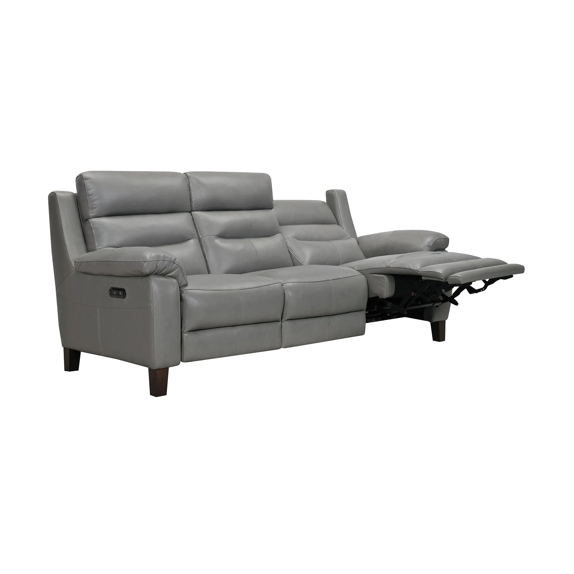 Hayward 82 Dark Gray Genuine Leather Power Reclining Sofa