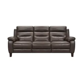 Hayward 82 Espresso Genuine Leather Power Reclining Sofa