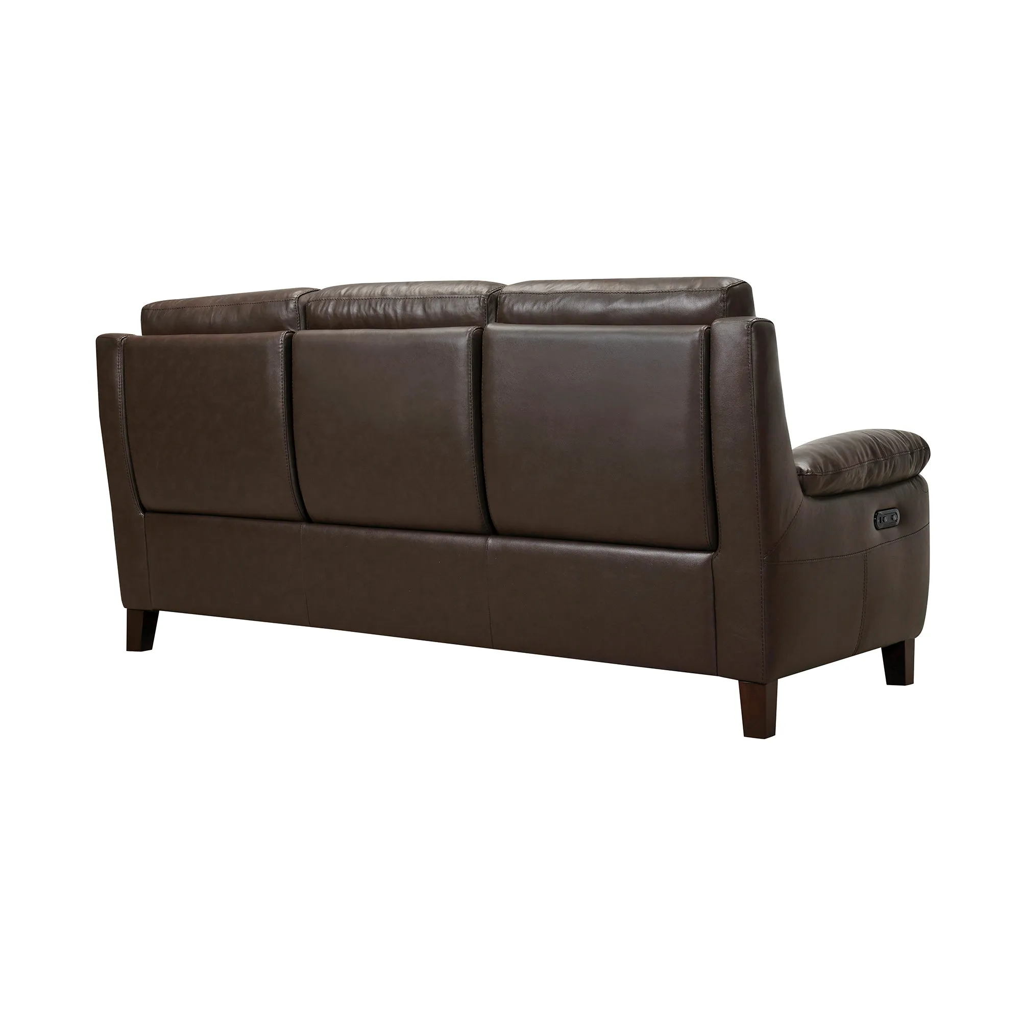 Hayward 82 Espresso Genuine Leather Power Reclining Sofa