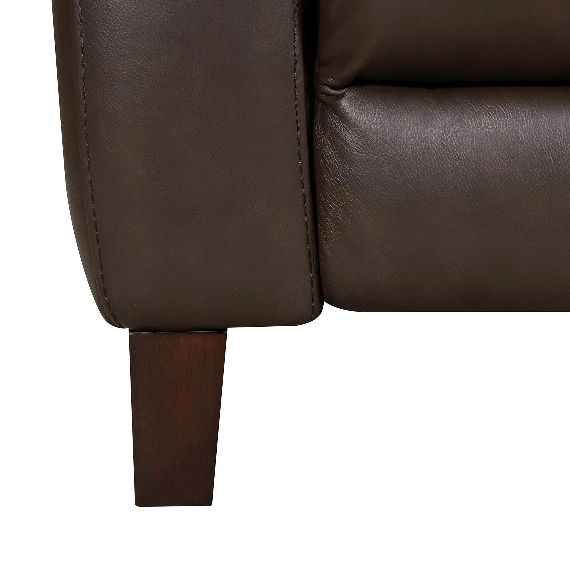 Hayward 82 Espresso Genuine Leather Power Reclining Sofa