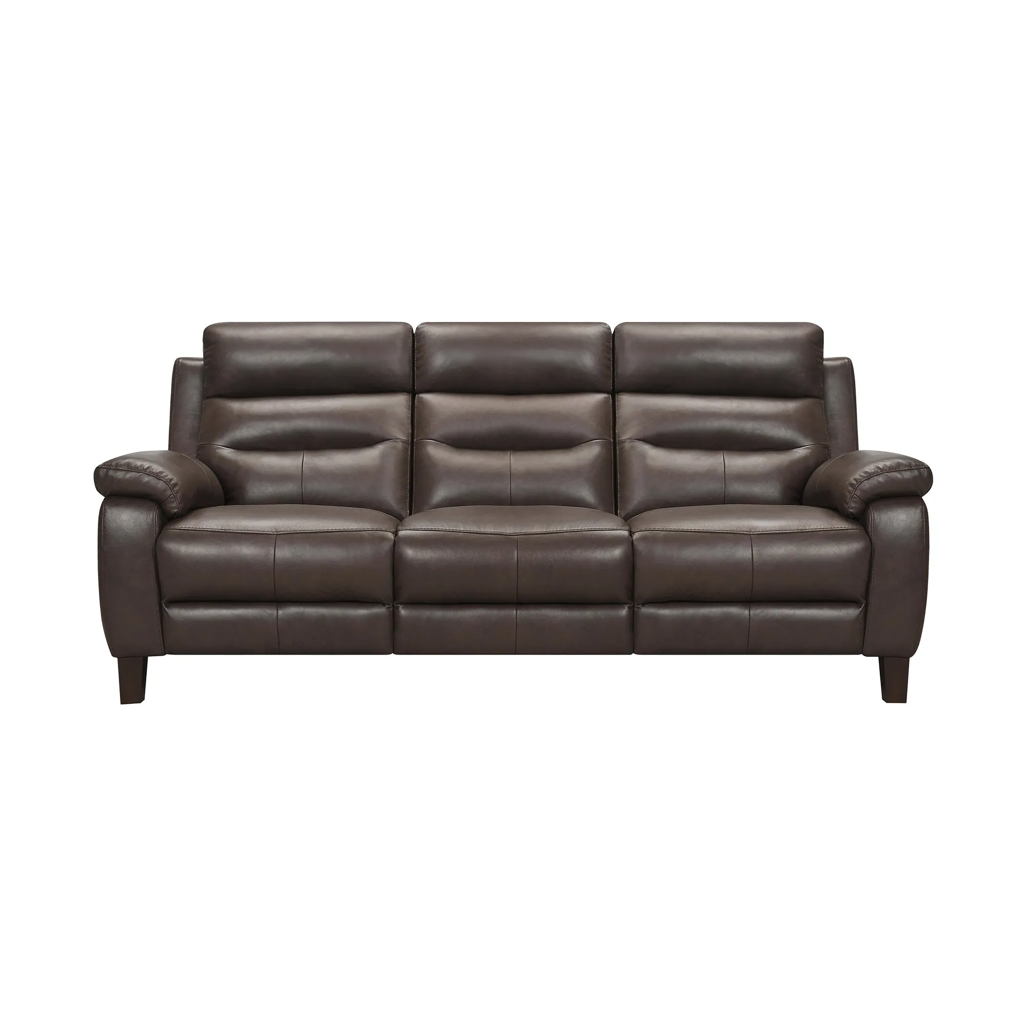 Hayward 82 Espresso Genuine Leather Power Reclining Sofa