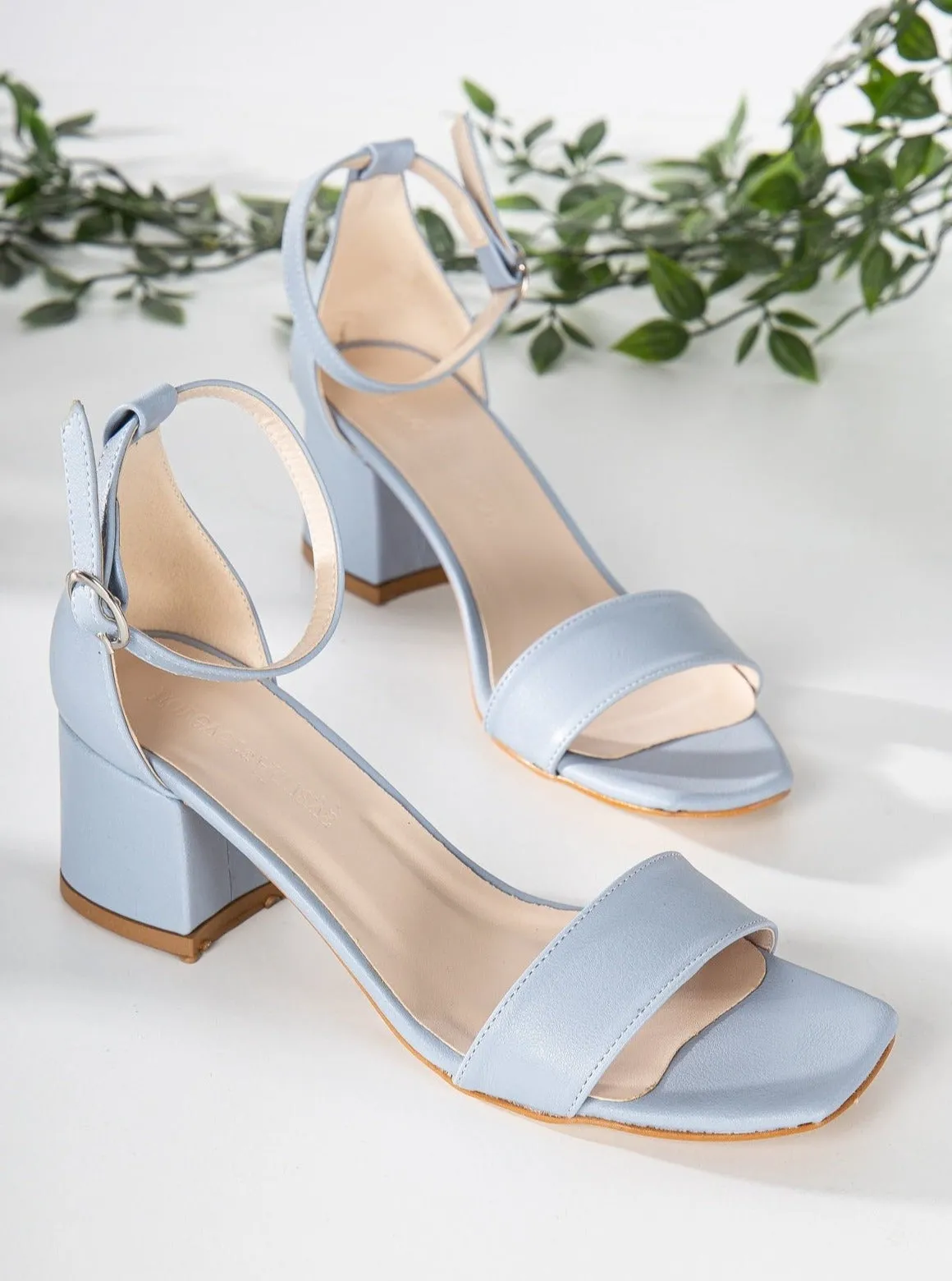 Iva - Light Blue Low Heel