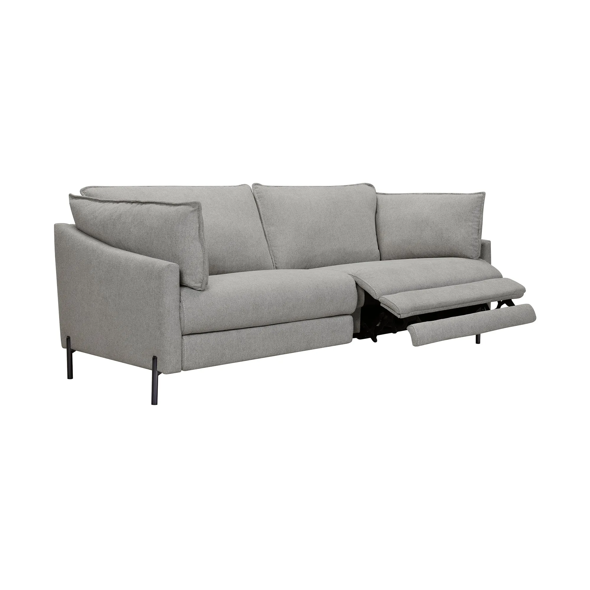 Juliett 80 Modern Gray Fabric Power Reclining Sofa