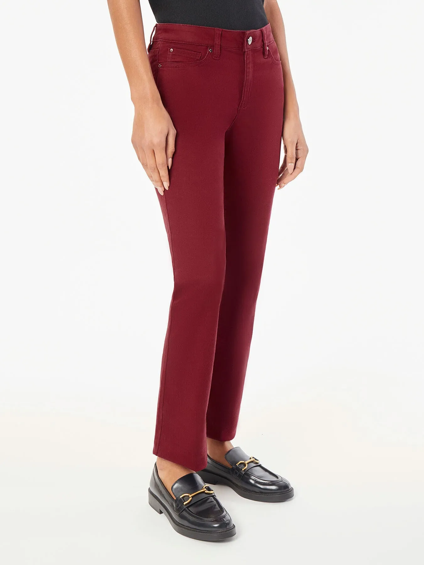 Lexington Straight Leg Jeans, Bordeaux