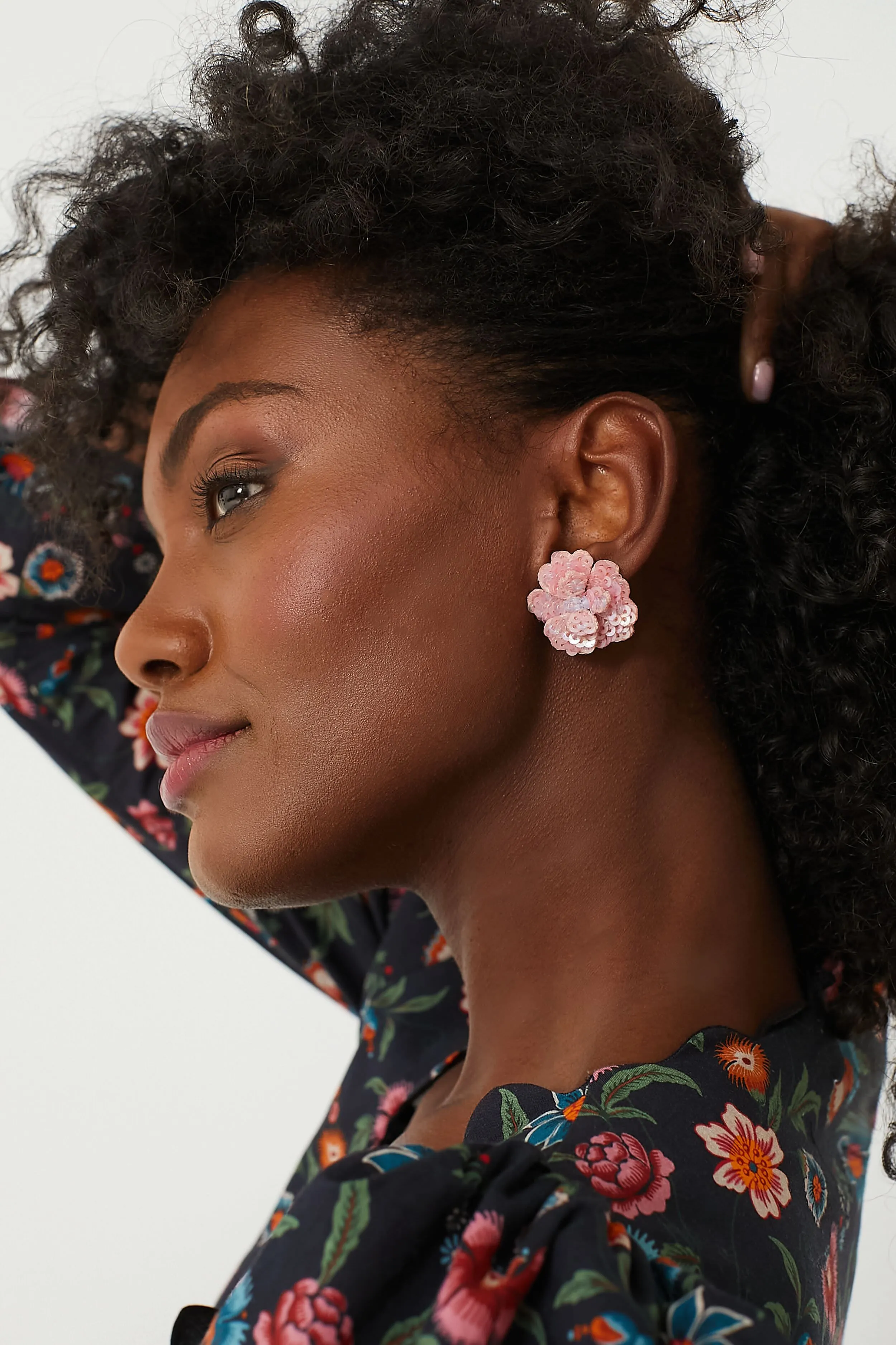 Light Pink Emy Flower Studs