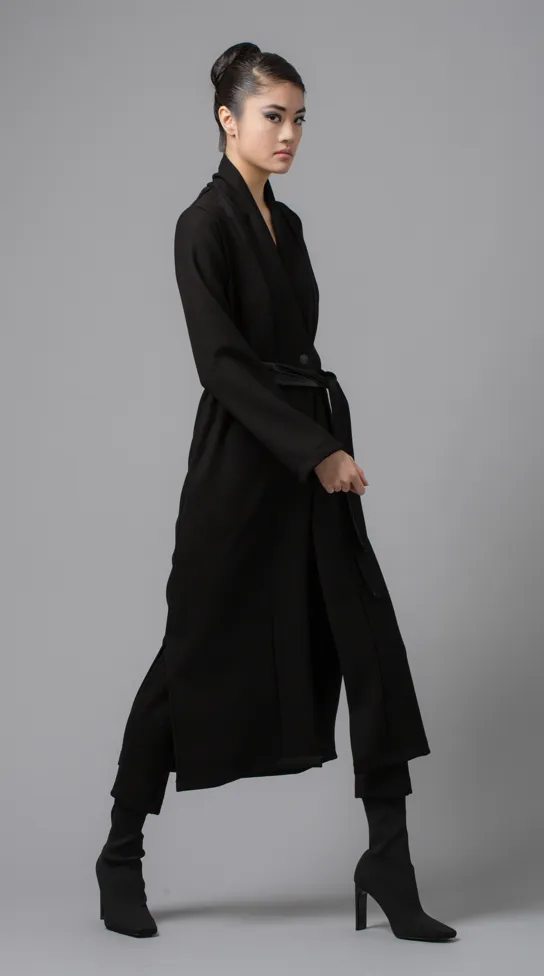 Lotus Eaters Quartr Black Coat