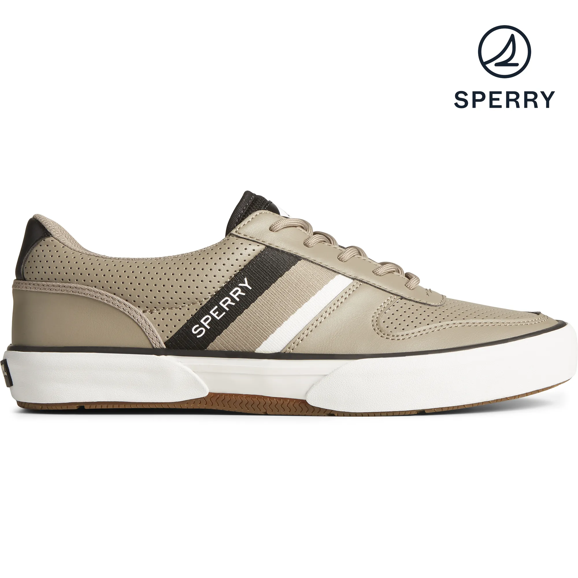 Men's Halyard Retrol Lace Up Tri-Tone Sneaker - Taupe (STS24421)