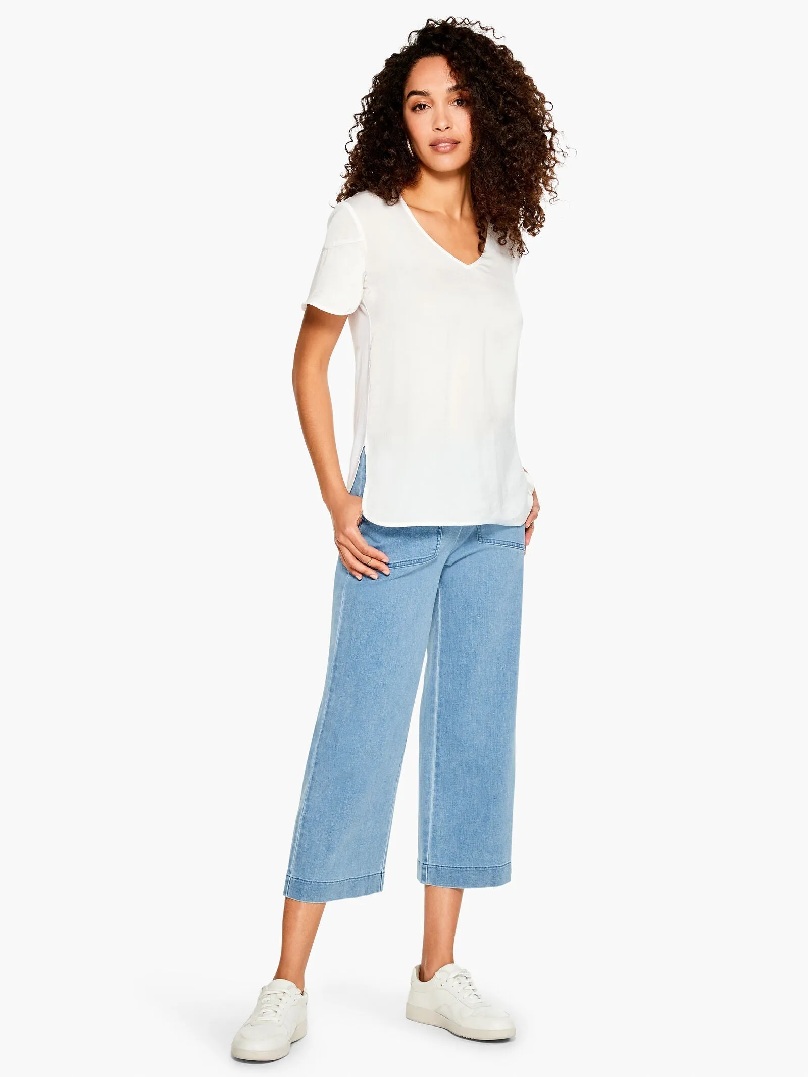 Nic   Zoe All Day Wide Leg Crop Jean