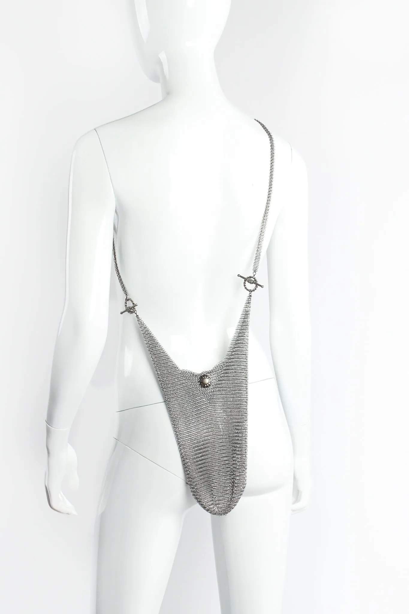 Pewter Ring Mesh Slouch Sling Bag