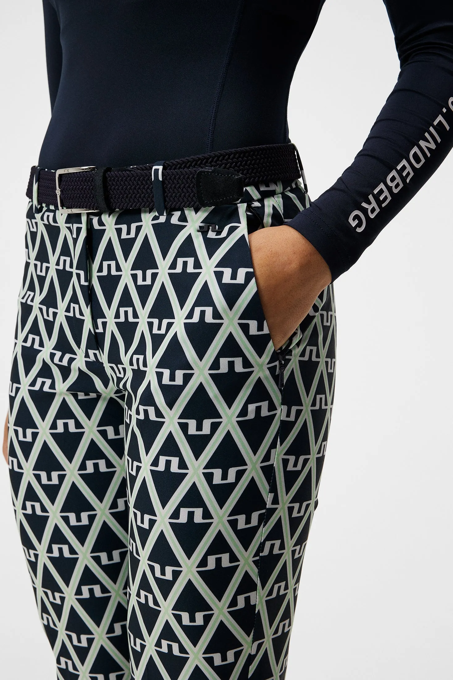 Pia Print Pant / Geo JL Navy