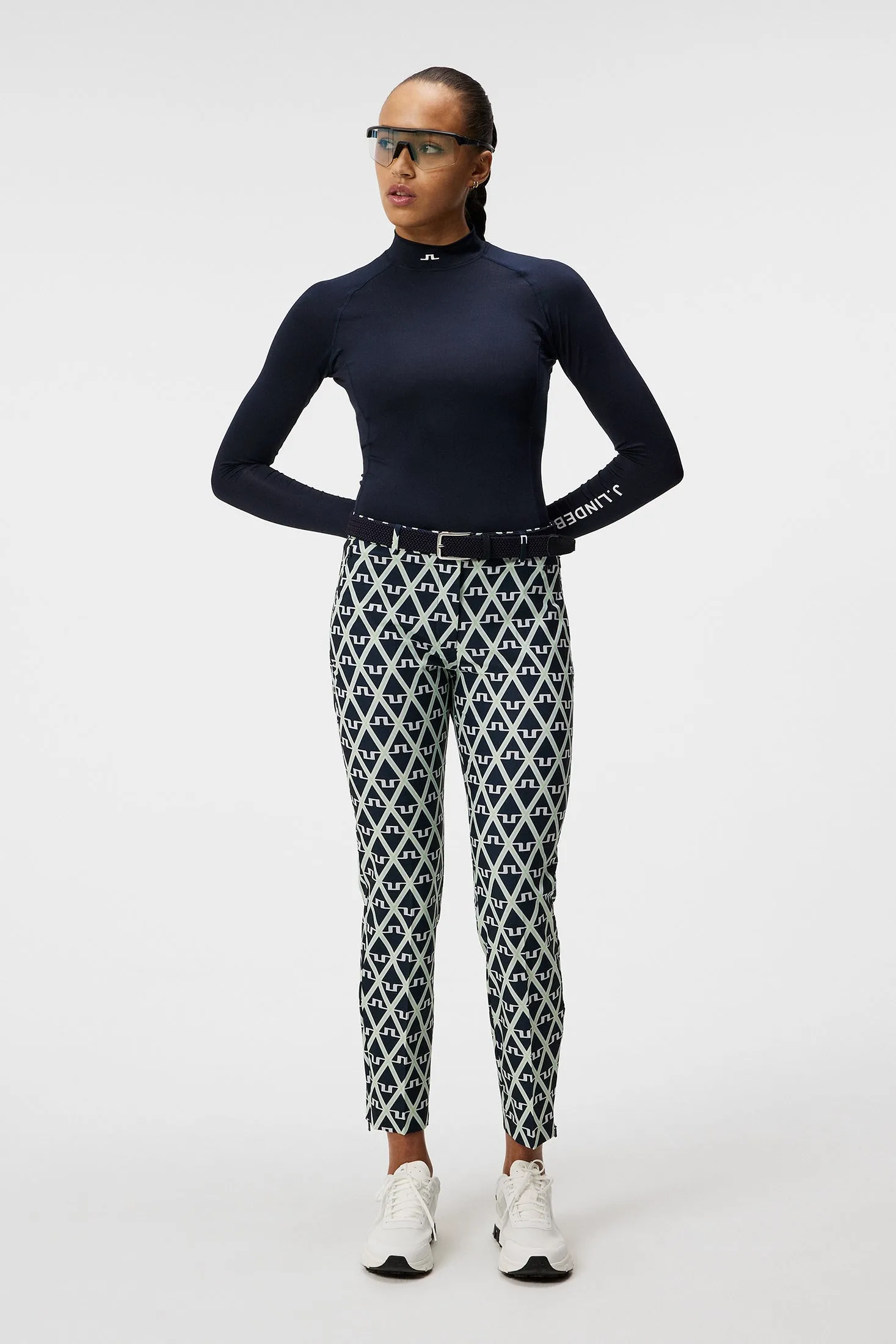 Pia Print Pant / Geo JL Navy