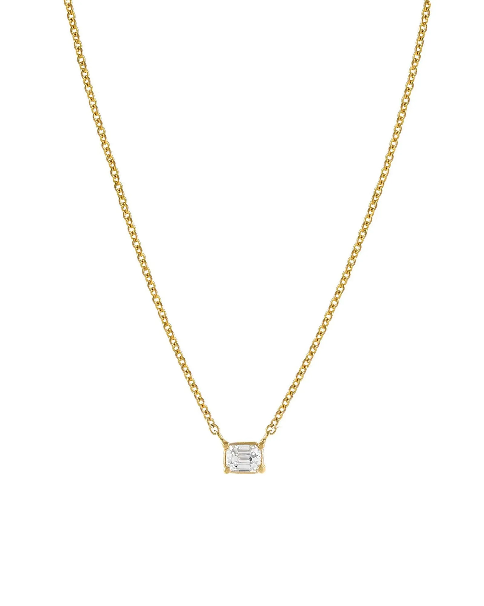 Rectangular CZ Necklace